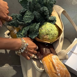 a bag of groceries